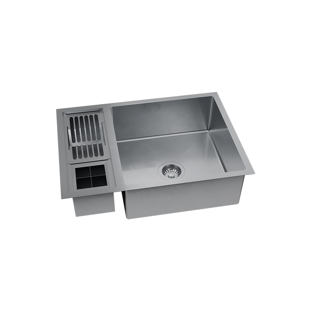 その他 Cuba 2 [CD] Cuba Dupla Workstation de Cozinha Inox 82x41 cm (Kobe Dourada