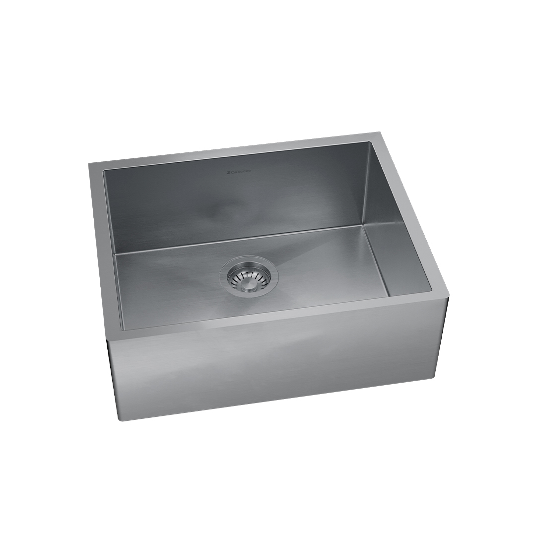 CUBA QUADRATINO FARM SINK STEEL 500