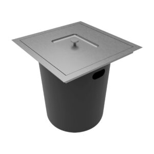 LIXEIRA QUADRADA DE EMBUTIR 5L